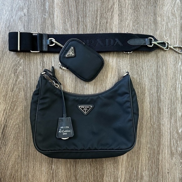 Prada Re-Edition 2005 Re-Nylon Bag Black - Picture 1 of 8